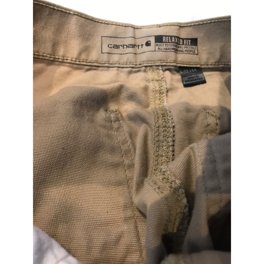 Carhartt Rugged Flex Relaxed Fit Canvas Work Pants Tan 32x34 102291-253 - Picture 3 of 12
